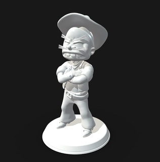 rigel - goldorak 3d printable grendizer goldrake character cowboy bandana uforobot 3d print model - Mito3D