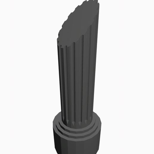 rígido mofo vela coluna arte 3D print model - Mito3D