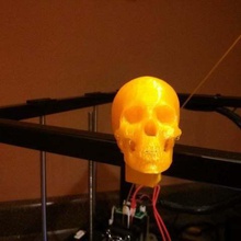 rigidbot frame skull tool 3d printer accessories printed halloween 3d print model - Mito3D