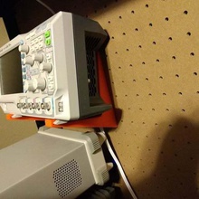 rigol ds1xx4z ambito staffa di montaggio a parete strumento utensili scatole apparecchiature prova oscilloscopio la 3d print model - Mito3D