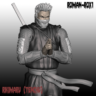 rikimaru tenchu fan art ps video game character ninja samuray katana 3d print model - Mito3D