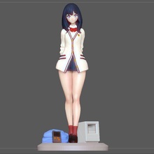 riche takarada Gridman étudiant mignonne sexy fille joli anime personnage 3d print model - Mito3D