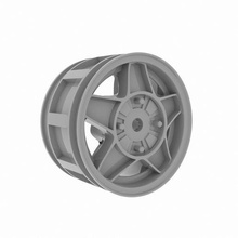 rim 5 star 1 10 tamiya style rc car rims wheels wheel 1/10 classic vintage 3d print model - Mito3D
