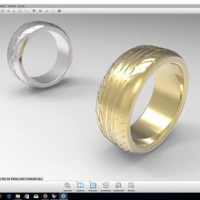 rim anello gioielli la ruota auto 3d print model - Mito3D