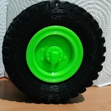 jante pneu 120mm 1 10 14 16 loisir jouet camion wpl terre vagabond volvo Mercevez benz tamiya 3d print model - Mito3D