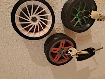 Rand Mauer Schlüssel montieren Schlüsselbund Organisation Wagen Reifen Bremse brembo felgen schl ssel Zauberstab 3d print model - Mito3D