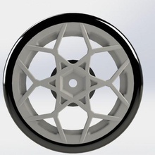 cerchio ruote pneumatici rc 1 10 esadecimale 12mm modello vorsix 3d print model - Mito3D