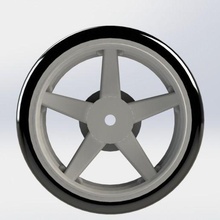 rim wheels & tires rc 1 10 hex 12mm model zvrs 3d print model - Mito3D