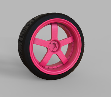 cerchi Radio controllo fessura modello n 1 ruota cerchio Tirare nascar auto rc ruote giocattoli indy macchina formula 3d print model - Mito3D