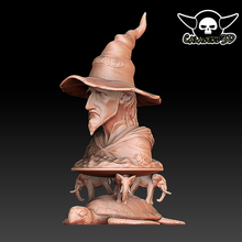 Rincewind descuento Arte viento arroz wizzard mago disckworld hechicero busto terry Pratchett 3d print model - Mito3D