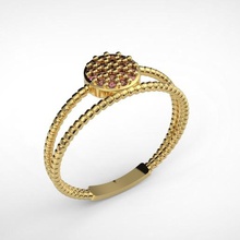 ring jewelry gem 3d print model - Mito3D