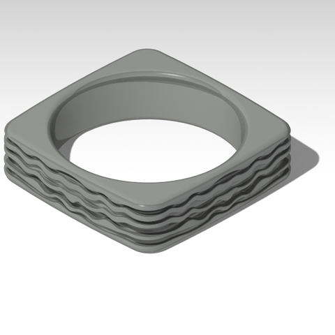 anillo de 4 joyería 3D print model - Mito3D
