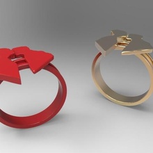 ring Schmuck san valentine 3d print model - Mito3D