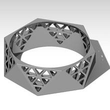 anello di 5 gioielli 3d print model - Mito3D