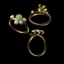 anillo de 21 la joyería rhinogold orgánica clayoo 3d print model - Mito3D