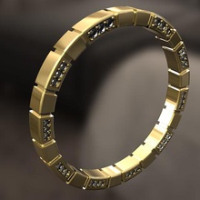 anello 4 gioielli 3 i diamanti womens jewerly forme 3d print model - Mito3D