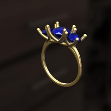anello gioielli donne regalo diamante jewerly impegnarsi 3d print model - Mito3D