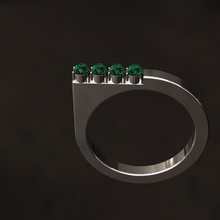 1-anello gioielli impegnarsi regalo moglie weding oro diamante jewerly 3d print model - Mito3D