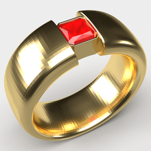 bague bijoux 3d goujat modèle engagement mariage stl 3d print model - Mito3D