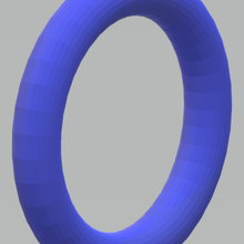 anel cortina Cajado 3d print model - Mito3D