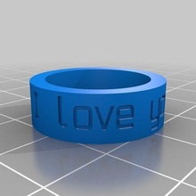 anel joalheria legal personalizado Makerbot argolas 3d print model - Mito3D