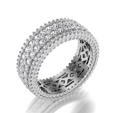 anel joalheria jóias senhores diamante ouro prata esterlina 3d print model - Mito3D