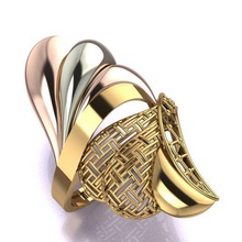 ring Schmuck Mode-ring Ringe gold Modell Silber 3d print model - Mito3D