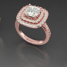 bague bijoux mariage engagement imprimable luxe diamant mode or sterling beauté 3d print model - Mito3D