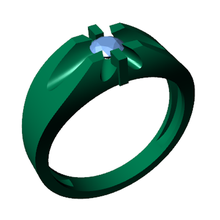 anillo joyería joya 3d print model - Mito3D