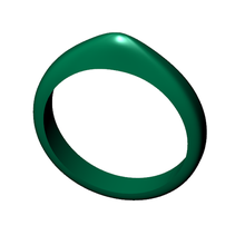 anillo joyería joya llanura oro stl canalla 3d print model - Mito3D