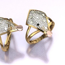 anello gioielli moda-ring anelli oro modello argento 3d print model - Mito3D