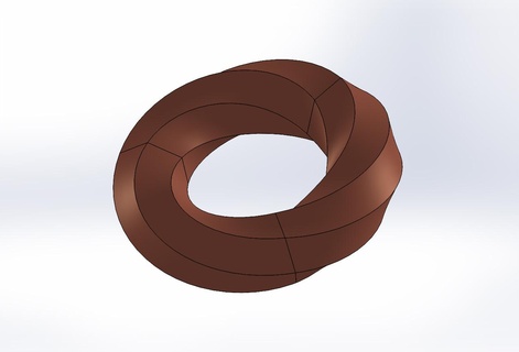 ring Home round 3d print model - Mito3D