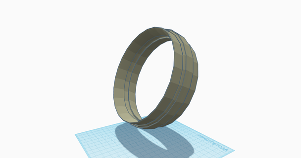 Ring Schmuck Juwel Ringe einfach normal Gold Engagement Dekoration Kette Jugend Basteln frei 3d print model - Mito3D