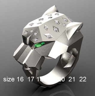 Ring Armband Panther Pantera Panthera panter Anhänger Ohrringe 3d print model - Mito3D