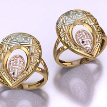 de l'anneau bijoux la mode les anneaux or modèle d'argent 3d print model - Mito3D