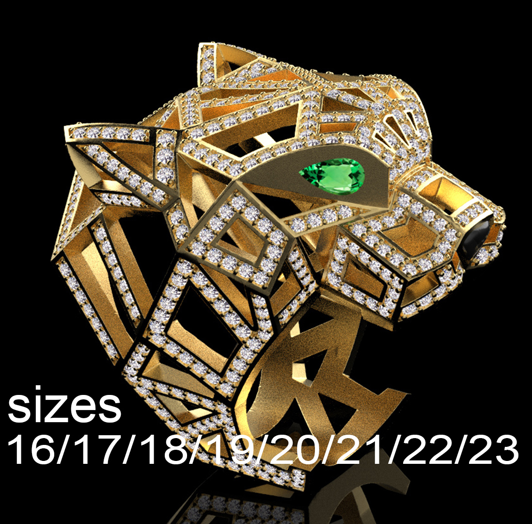 anillo pantera panthera panter colgante pendiente pendientes pulsera 3D print model - Mito3D