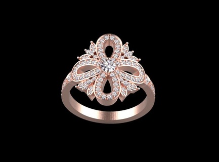 Ring Armband Tiffany Gold Ring Anhänger Verknüpfung Kette 3d print model - Mito3D