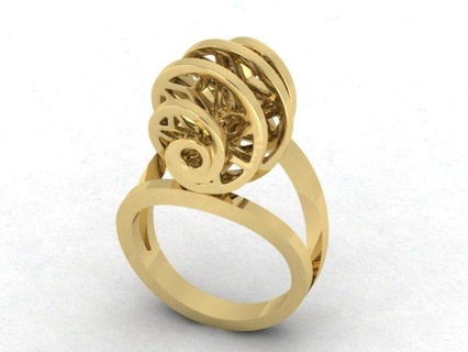 ring ring silver free  3d print model - Mito3D