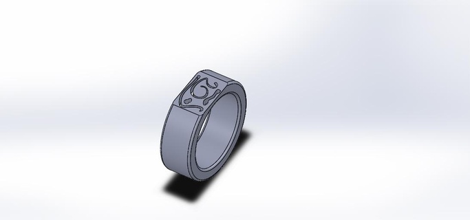 ring Jewelry ring unisex man woman abstract  3d print model - Mito3D