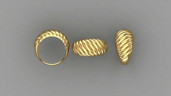 squillare anelli 3d print model - Mito3D