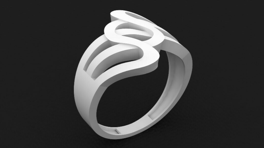 ring Jewelry gold jewels 3D print model - Mito3D
