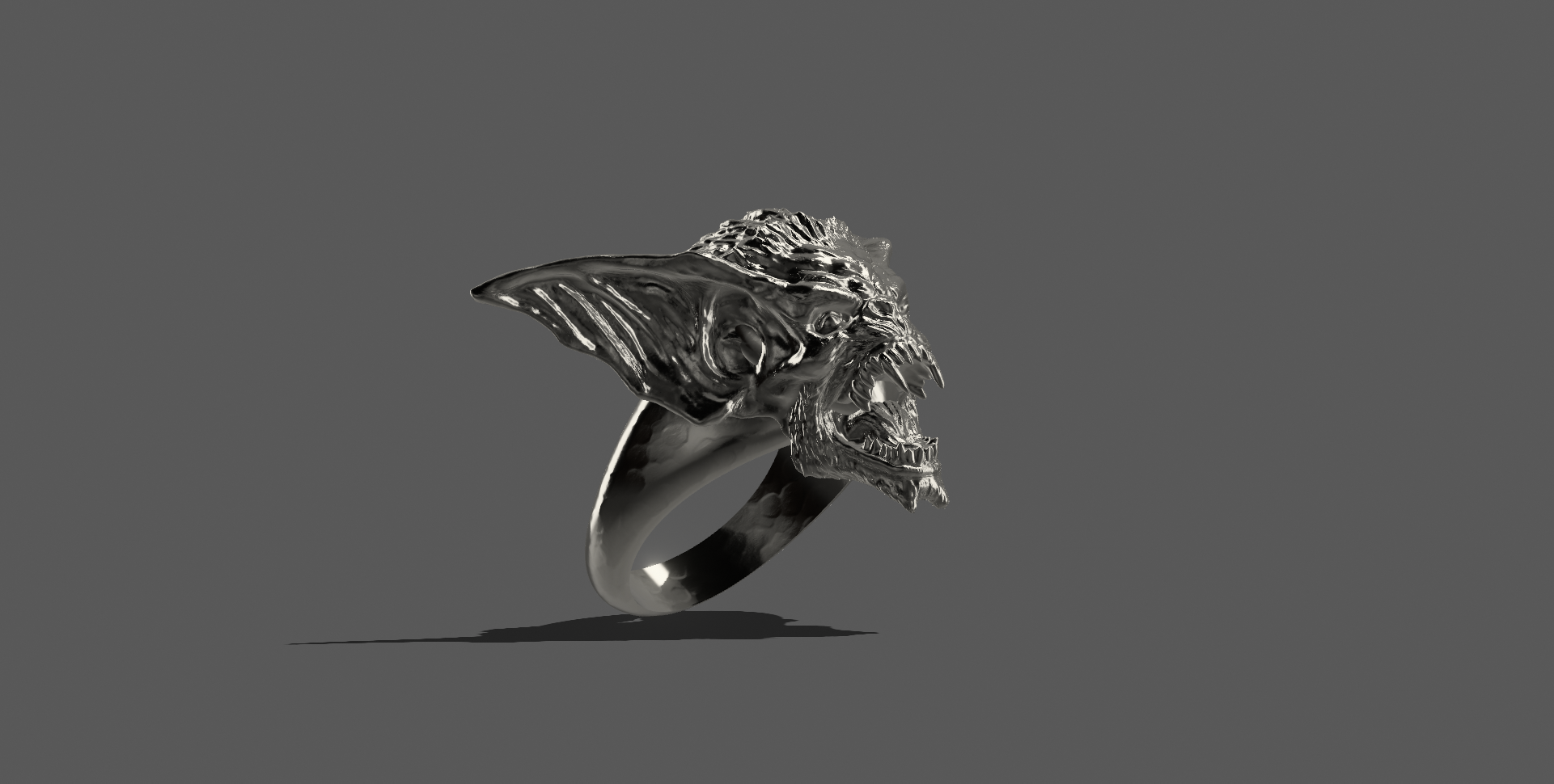 yüzük takı parmak şık özel tasarım bronz 3d üretmek aksesuar Erkeklerin vahşi 3D print model - Mito3D