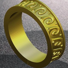 anillo la joyería joya de lujo art el adorno 3d print model - Mito3D