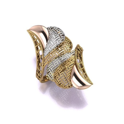 yüzük takı altın moda ringwithoutston mücevher 3D print model - Mito3D