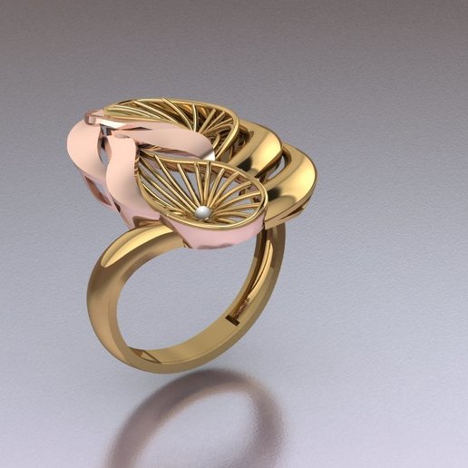 ring jewelry silver model gold rings fashion-ring 3D print model - Mito3D