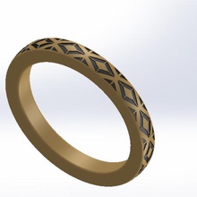ring Mode Schmuck gold 3d print model - Mito3D