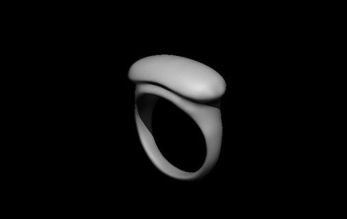 ring - simple dicki Jewelry curve smoothness elegance subtil jewelry unobtrusive design accessory fashion minimalist unique style sophisticated customizable gift delicate modern timeless minimalism refined detail stylized 3d print model - Mito3D