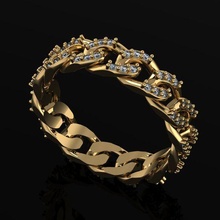anillo 001 joyería joya oro plata diamante compromiso Boda Moda 3d print model - Mito3D