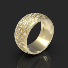 Ring 005 Schmuck Gold Weiß Silber Diamanten Aquamarin Saphir 3d print model - Mito3D