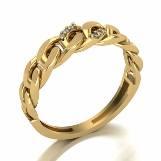 squillare 007 04 oro gioielleria argento squillare diamante gioielleria gioiello Fidanzamento nozze moda anello d'oro ciondoli anelli 3d print model - Mito3D
